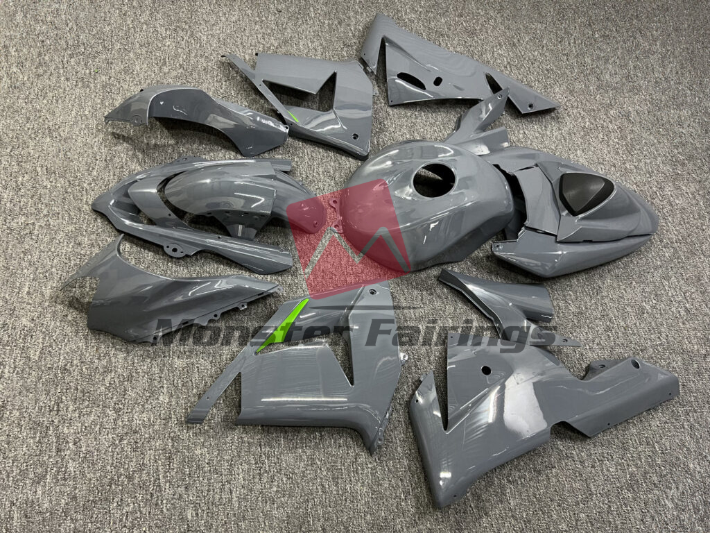 Kawasaki ZX10R custom ABS fairings 2004 - 2005 in Gloss Nardo Gray Green - durable replacement kit, Monster Fairings