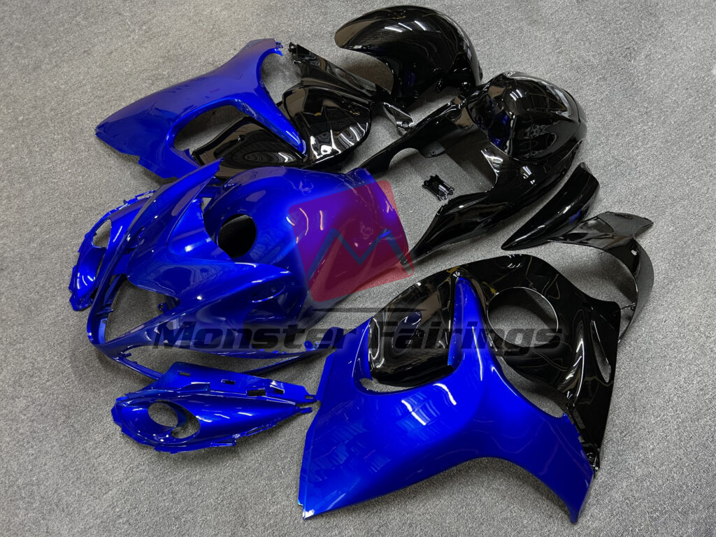 Gloss Blue & Black ABS fairings for Suzuki GSXR 1300 2008 - 2020 - premium OEM fit kit by Monster Fairings