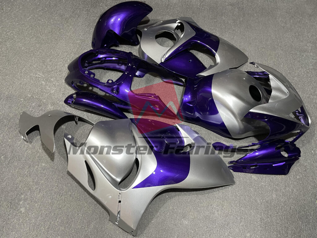 Gloss Purple & Silver ABS fairings for Suzuki GSXR 1300 2008 - 2020 - premium OEM fit kit by Monster Fairings