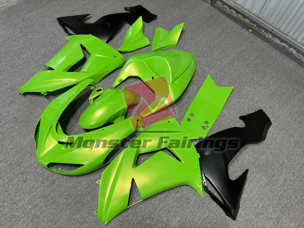 Lime Green ABS fairings for Kawasaki ZX10R 2006 - 2007 - premium OEM fit kit by Monster Fairings