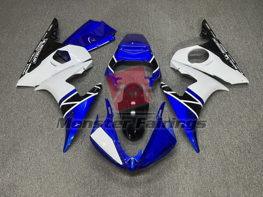 Yamaha R6 2003 - 2004 Blue OEM Style ABS fairings - custom motorcycle bodywork kit by Monster Fairings