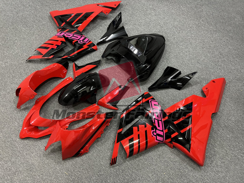 Gloss Red & Black ABS fairings for Kawasaki ZX10R 2004 - 2005 - premium OEM fit kit by Monster Fairings