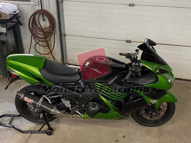 Monster Fairings ABS fairing kit for Kawasaki ZX14R 2006 - 2011 - Gloss Green & Black, precise OEM fit
