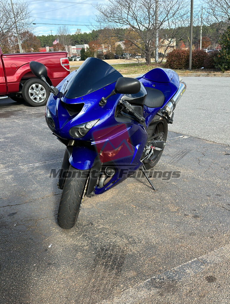 Monster Fairings ABS fairing kit for Kawasaki ZX10R 2006 - 2007 - Deep Blue Plain, precise OEM fit