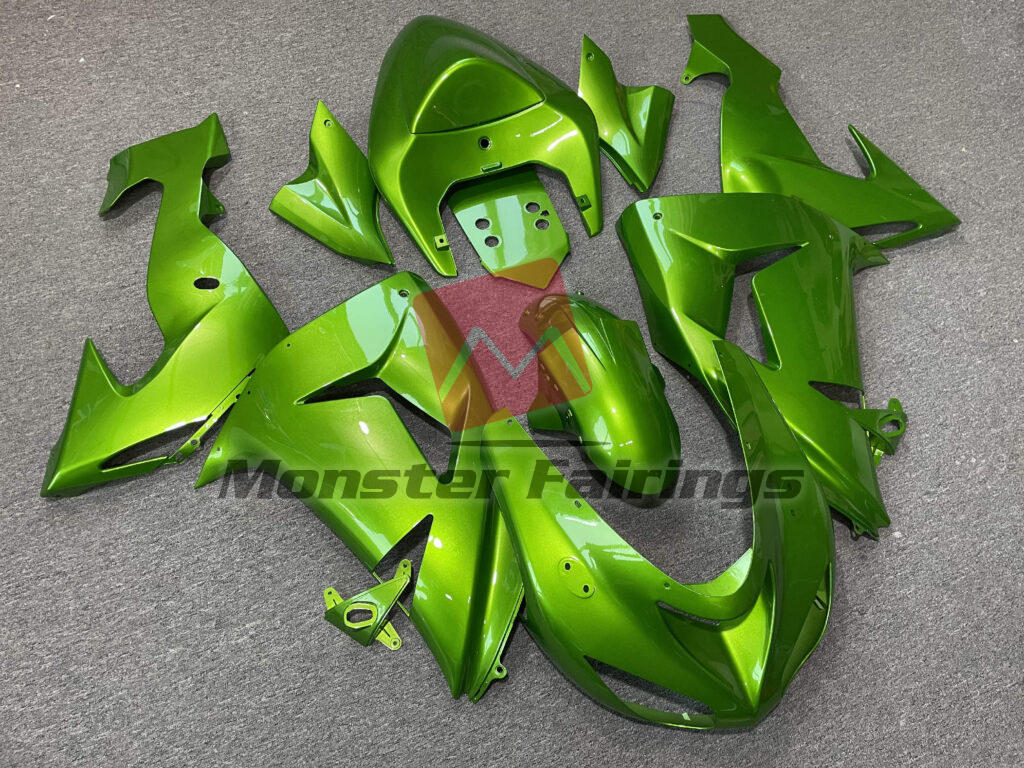 Gloss Bright Green ABS fairings for Kawasaki ZX10R 2006 - 2007 - premium OEM fit kit by Monster Fairings