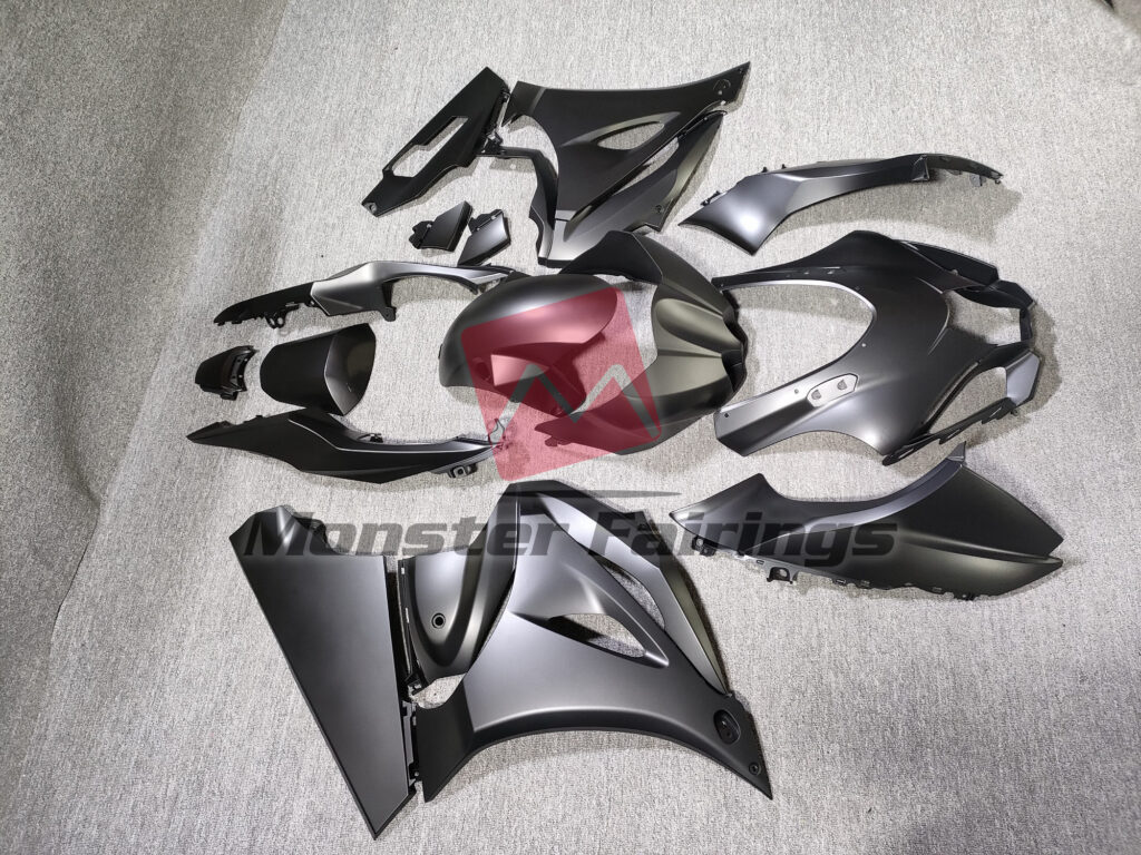2017 - 2025 Suzuki GSXR 1000 Gloss Gray fairing set - ABS injection, custom painted by Monster Fairings