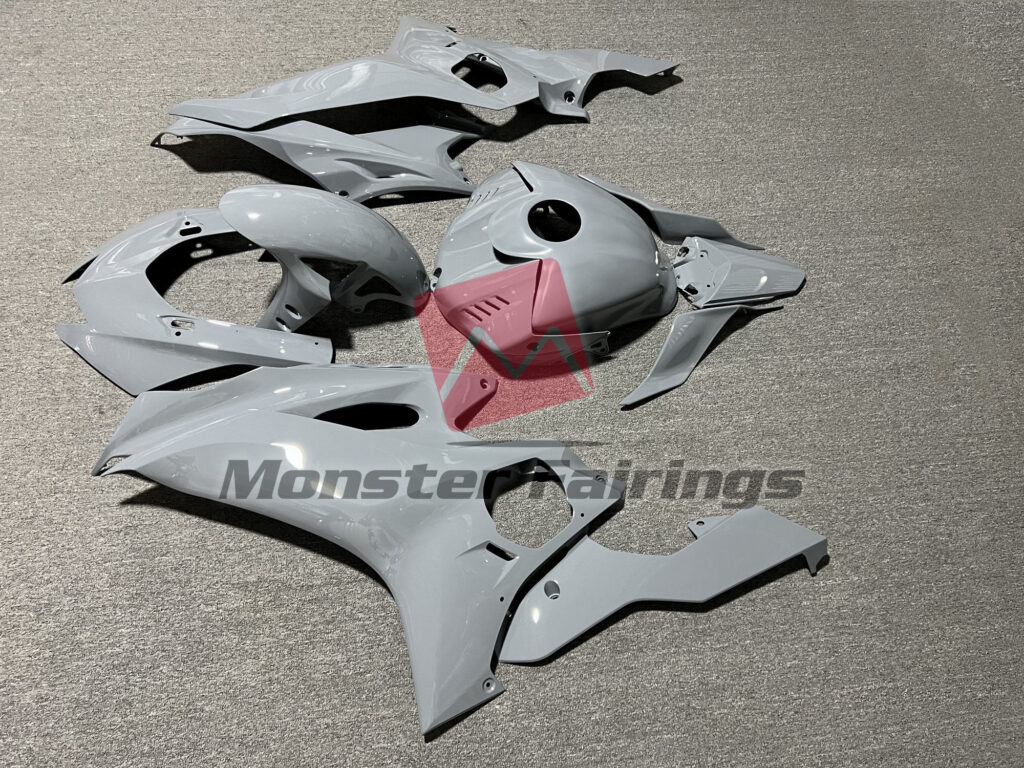 2017 - 2022 Yamaha R6 Gloss Nardo Gray fairing set - ABS injection, custom painted by Monster Fairings