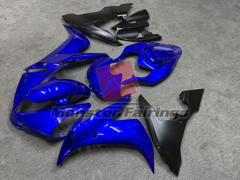 Gloss Blue Black ABS fairings for Yamaha R1 2004 - 2006 - premium OEM fit kit by Monster Fairings