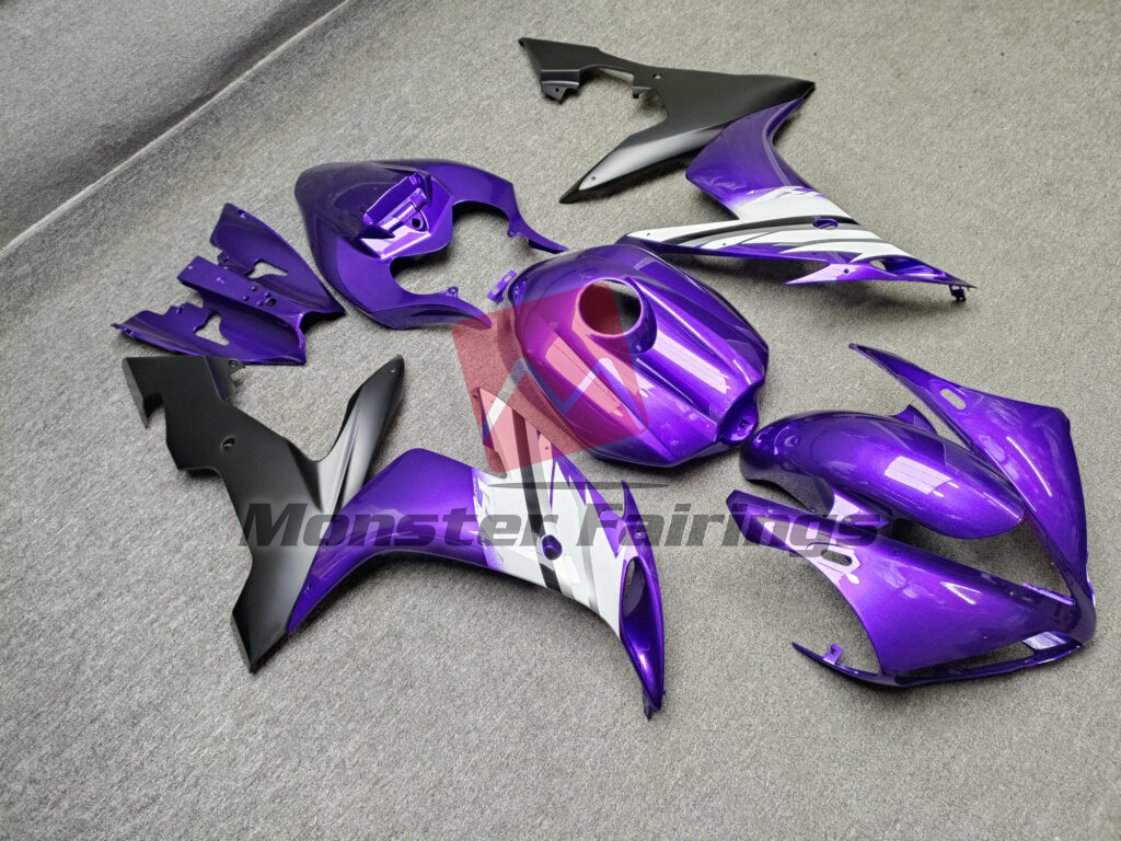 Bright Purple White ABS fairings for Yamaha R1 2004 - 2006 - premium OEM fit kit by Monster Fairings