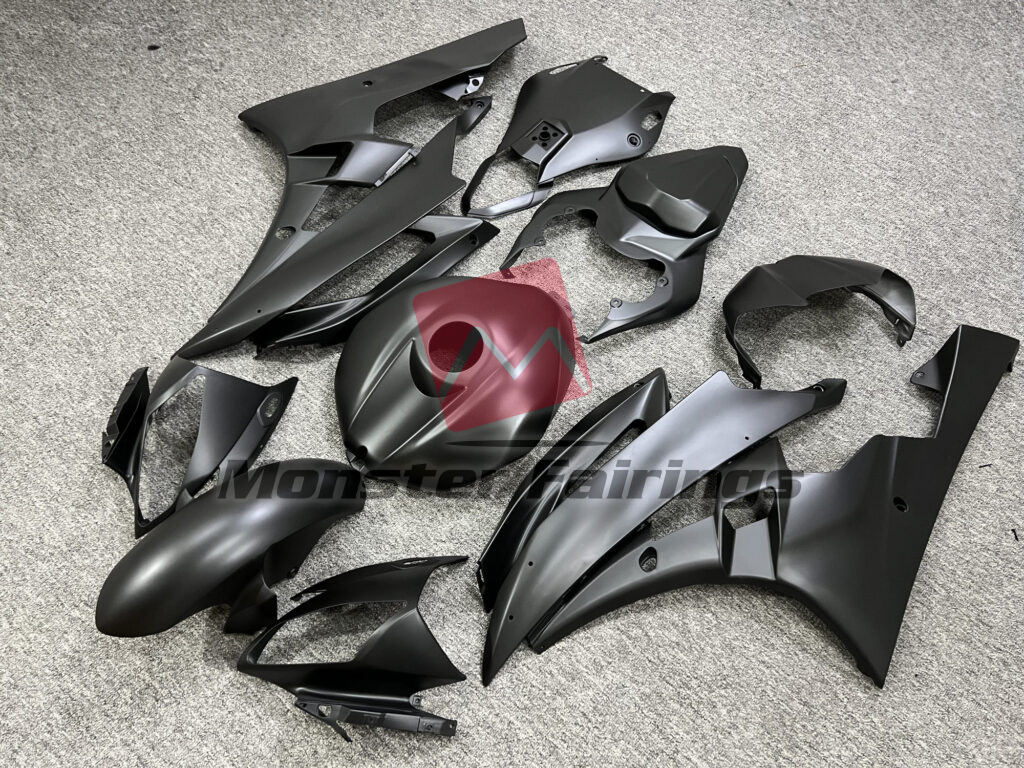 Matte Black ABS fairings for Yamaha R6 2006 - 2007 - premium OEM fit kit by Monster Fairings