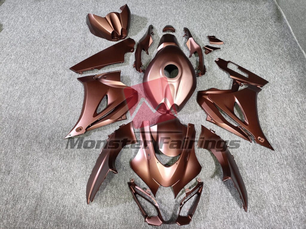 Suzuki GSXR 1000 2017 - 2025 Matte Bronze ABS fairings - custom motorcycle bodywork kit by Monster Fairings