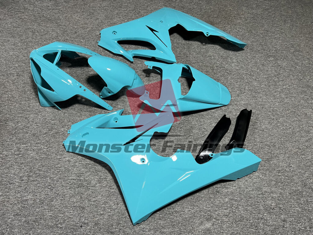 2006 - 2008 Triumph Daytona 675 Gloss Light Blue fairing set - ABS injection, custom painted by Monster Fairings