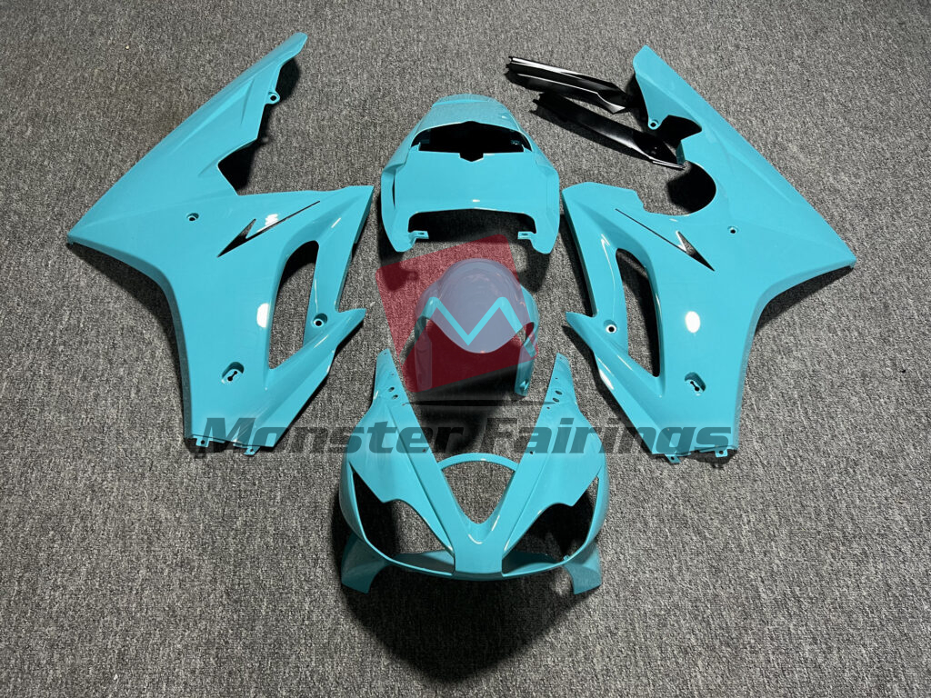 Triumph Daytona 675 2006 - 2008 Gloss Light Blue ABS fairings - custom motorcycle bodywork kit by Monster Fairings