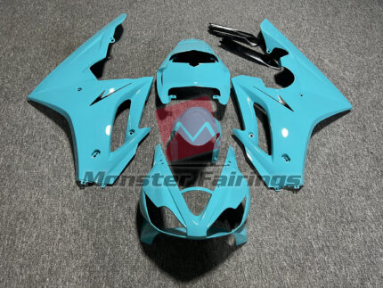 Triumph Daytona 675 2006 - 2008 Gloss Light Blue ABS fairings - custom motorcycle bodywork kit by Monster Fairings