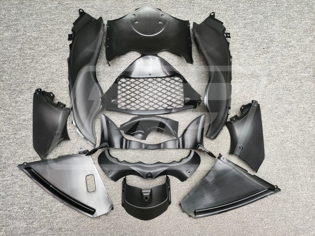 Monster Fairings ABS fairing kit for Suzuki GSXR 1300 2008 - 2020 - Gloss Black Red, precise OEM fit