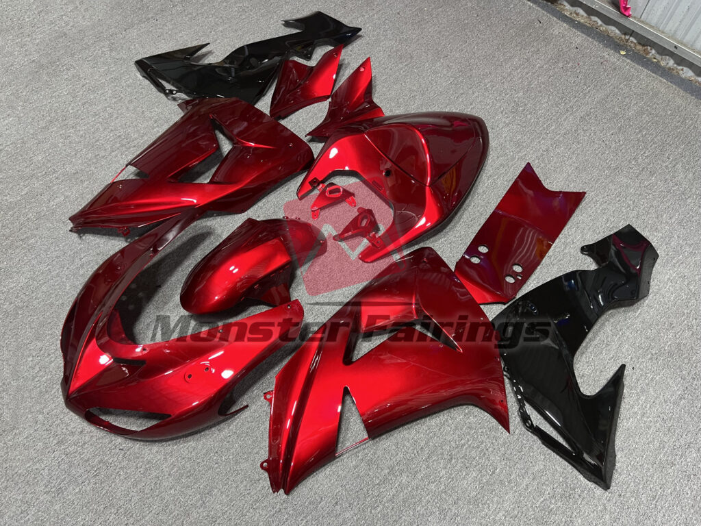 Gloss Red ABS fairings for Kawasaki ZX10R 2006 - 2007 - premium OEM fit kit by Monster Fairings