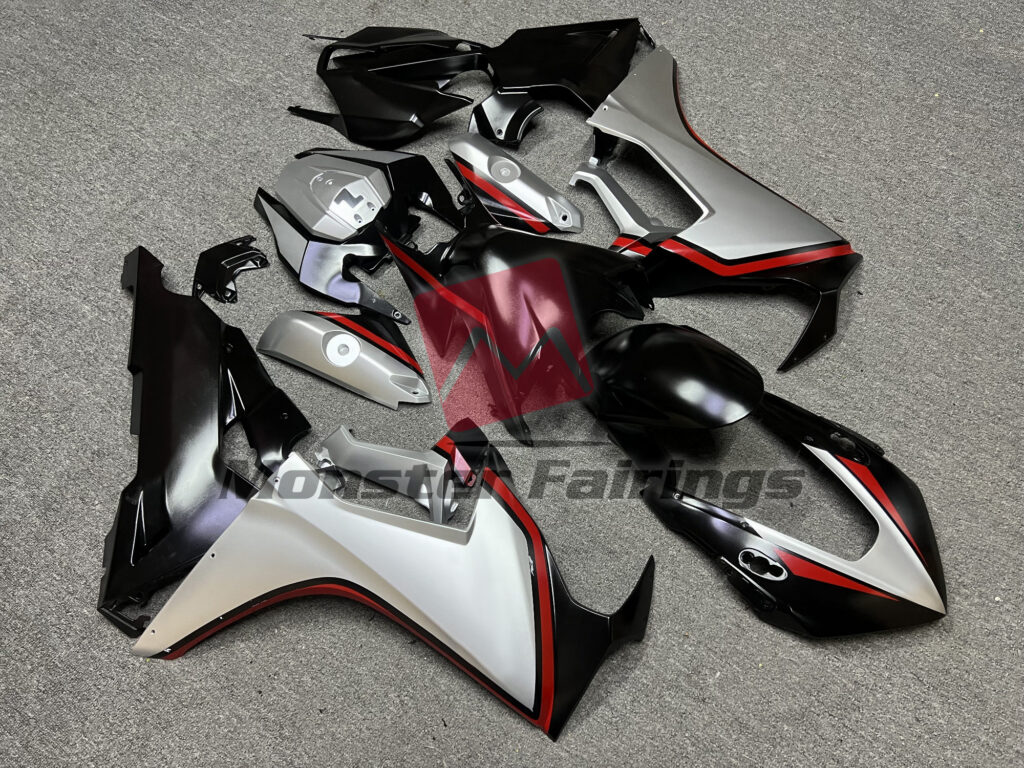 Silver Black Red ABS fairings for Honda CBR1000RR 2017 - 2025 - premium OEM fit kit by Monster Fairings