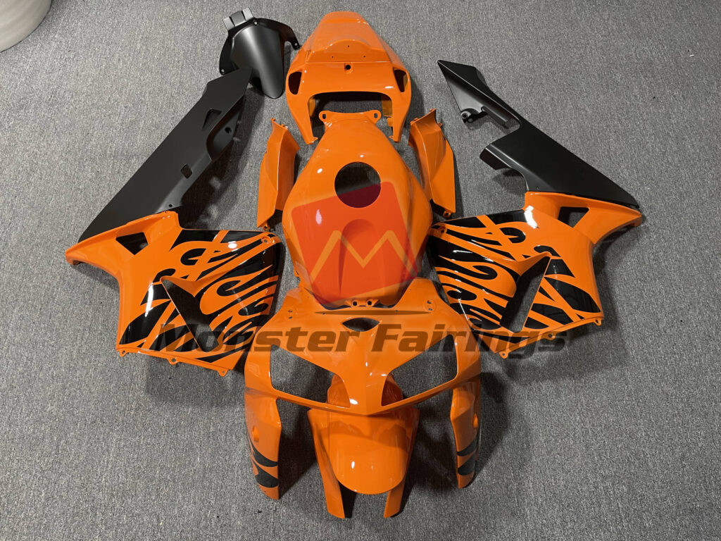 Honda CBR600RR 2003 - 2004 Gloss Orange ABS fairings - custom motorcycle bodywork kit by Monster Fairings