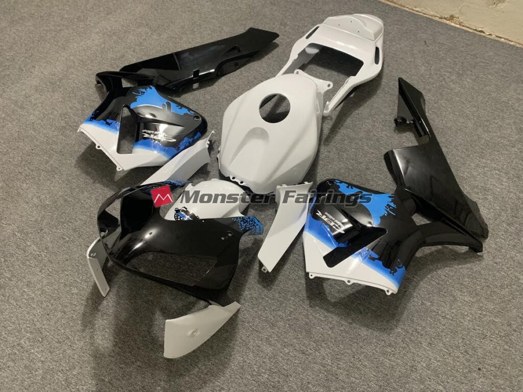 Blue Splatter ABS fairings for Honda CBR600RR 2003 - 2004 - premium OEM fit kit by Monster Fairings