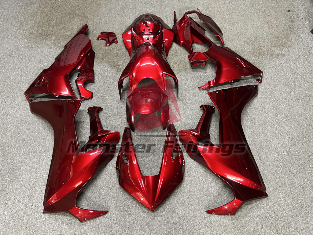 Honda CBR1000RR 2017 - 2025 Deep Red Gloss ABS fairings - custom motorcycle bodywork kit by Monster Fairings