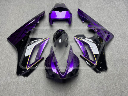 Triumph Daytona 675 2009-2012 Gloss Purple & Black with Gold ABS Fairings | Monster Fairings