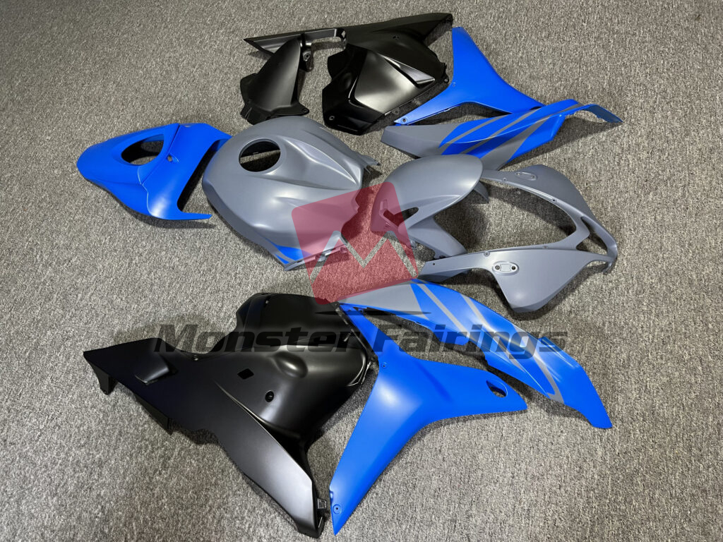 Matte Blue & Nardo Gray Black ABS fairings for Honda CBR600RR 2009 - 2012 - premium OEM fit kit by Monster Fairings