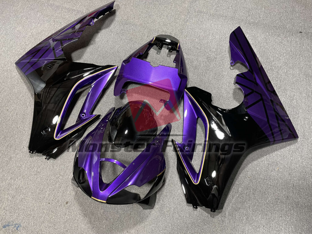 Gloss Purple Black ABS fairings for Triumph Daytona 675 2009 - 2012 - premium OEM fit kit by Monster Fairings