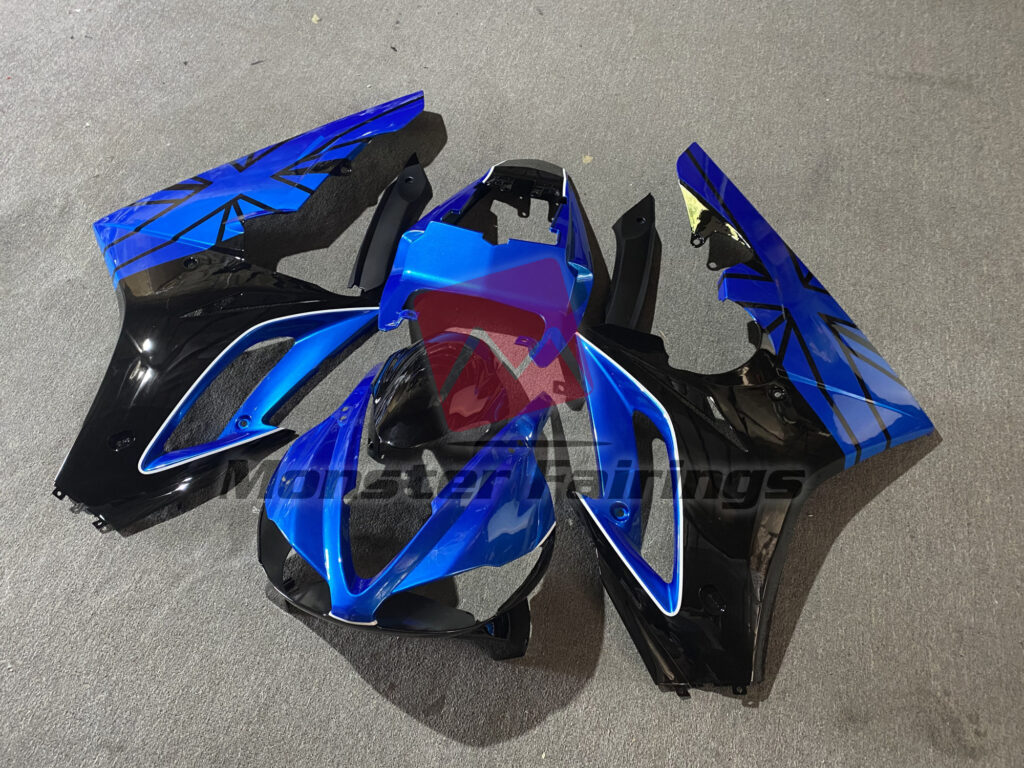 Gloss Blue Black ABS fairings for Triumph Daytona 675 2009 - 2012 - premium OEM fit kit by Monster Fairings