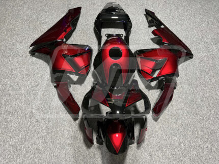 Honda CBR600RR 2003-2004 Gloss Black & Maroon Red ABS Fairings | Monster Fairings
