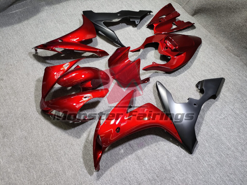 Candy Red Black ABS fairings for Yamaha R1 2004 - 2006 - premium OEM fit kit by Monster Fairings