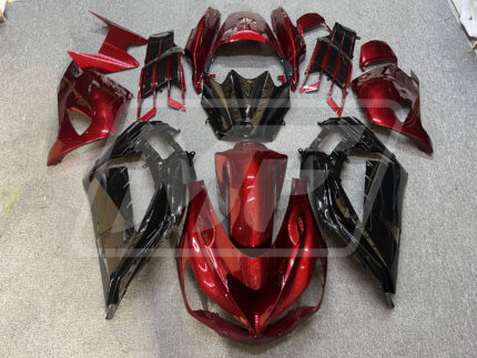 Kawasaki ZX14R 2012-2024 Gloss Red & Black ABS Fairings | Monster Fairings