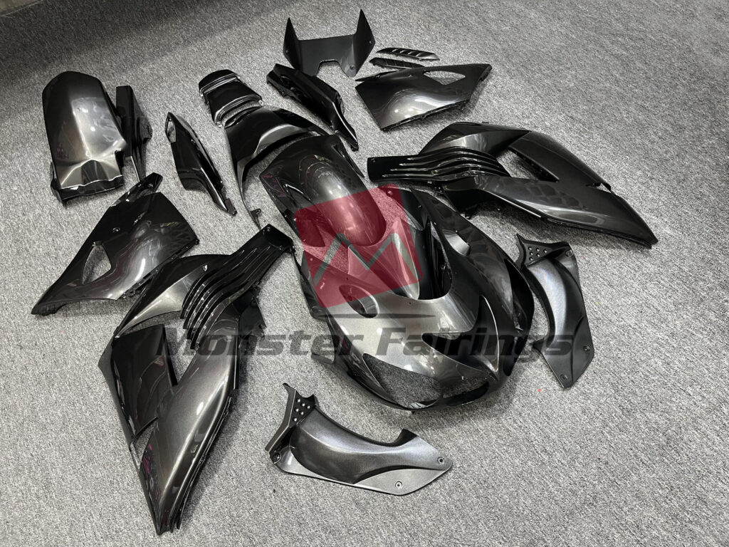 Gloss Graphite ABS fairings for Kawasaki ZX14R 2006 - 2011 - premium OEM fit kit by Monster Fairings