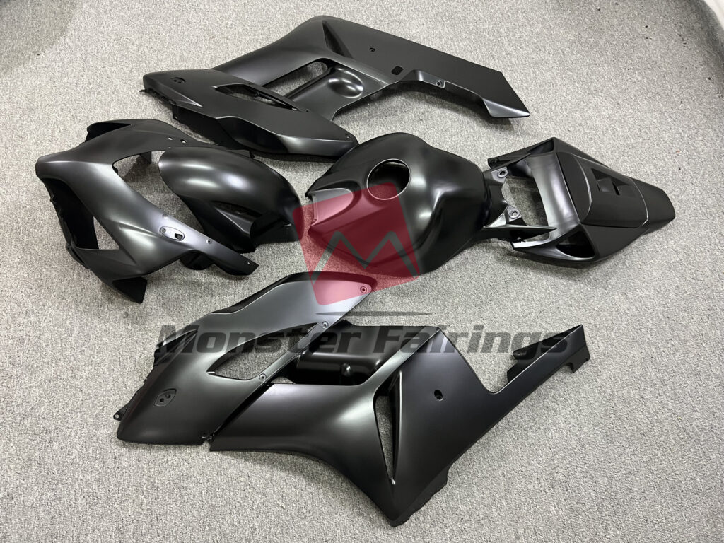 2004 - 2005 Honda CBR1000RR Matte Black Plain fairing set - ABS injection, custom painted by Monster Fairings