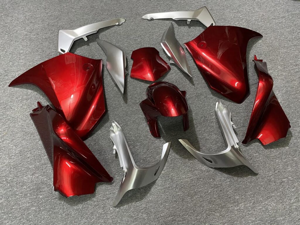Red Silver ABS fairings for Honda VFR1200 2010 - 2013 - premium OEM fit kit by Monster Fairings