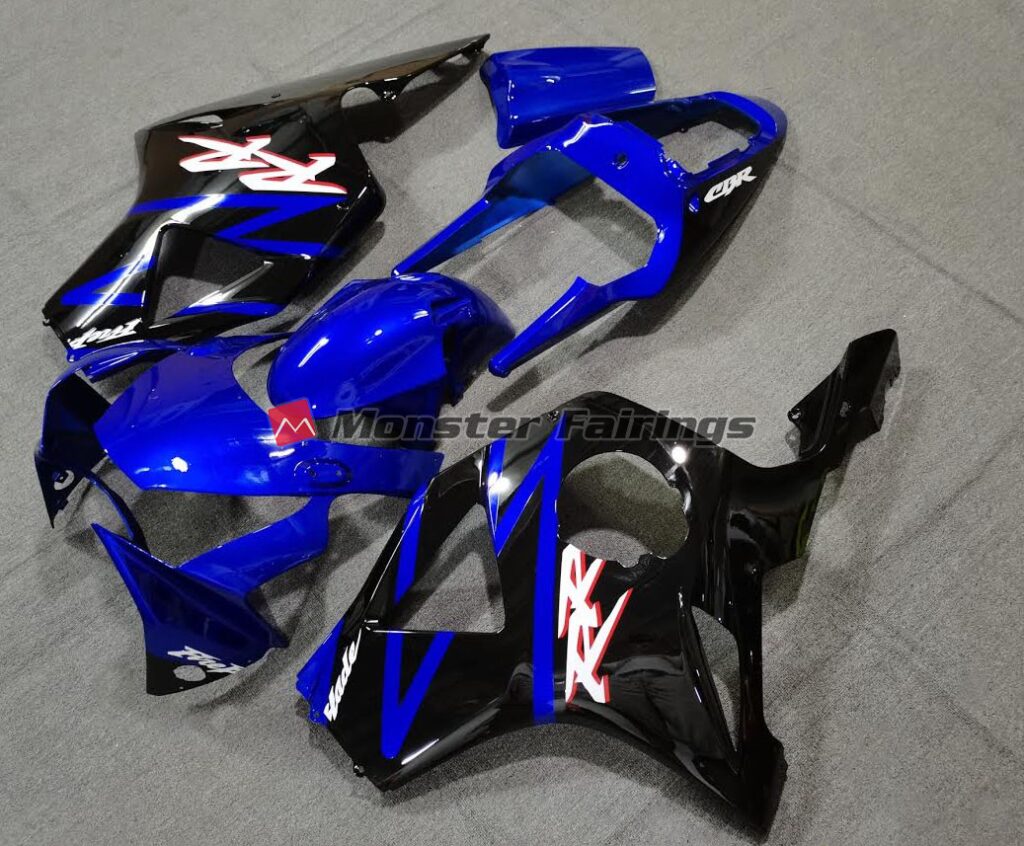 Gloss Blue & Black ABS fairings for Honda CBR954RR 2002 - 2003 - premium OEM fit kit by Monster Fairings