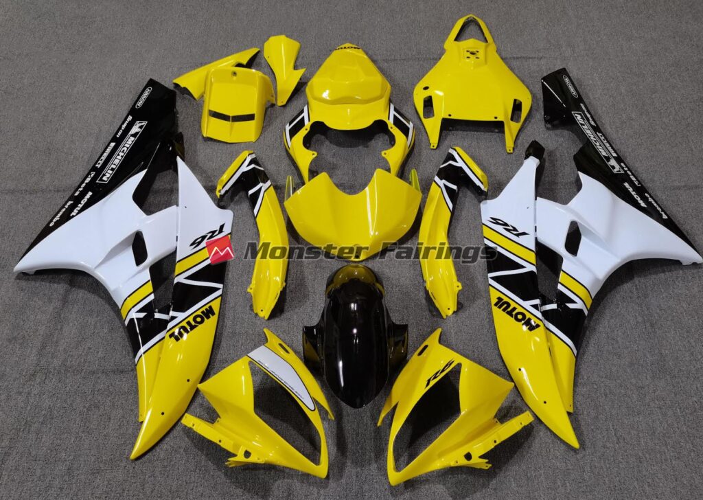 Yamaha R6 2006 - 2007 Yellow OEM Style ABS fairings - custom motorcycle bodywork kit by Monster Fairings