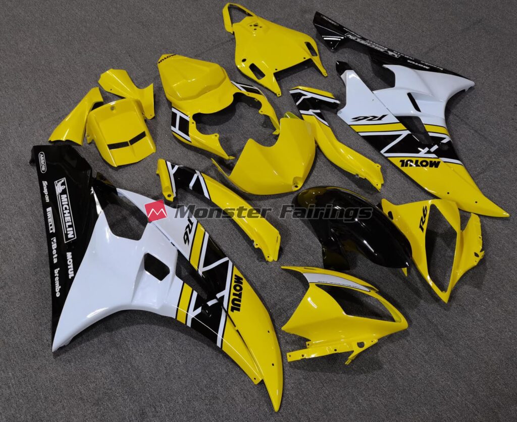 Yellow OEM Style ABS fairings for Yamaha R6 2006 - 2007 - premium OEM fit kit by Monster Fairings