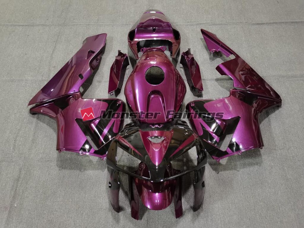 Honda CBR600RR 2005 - 2006 Metallic Purple Black Decal ABS fairings - custom motorcycle bodywork kit by Monster Fairings