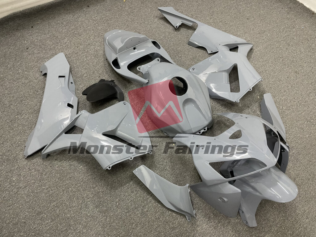 2005 - 2006 Honda CBR600RR Gloss Nardo Gray fairing set - ABS injection, custom painted by Monster Fairings