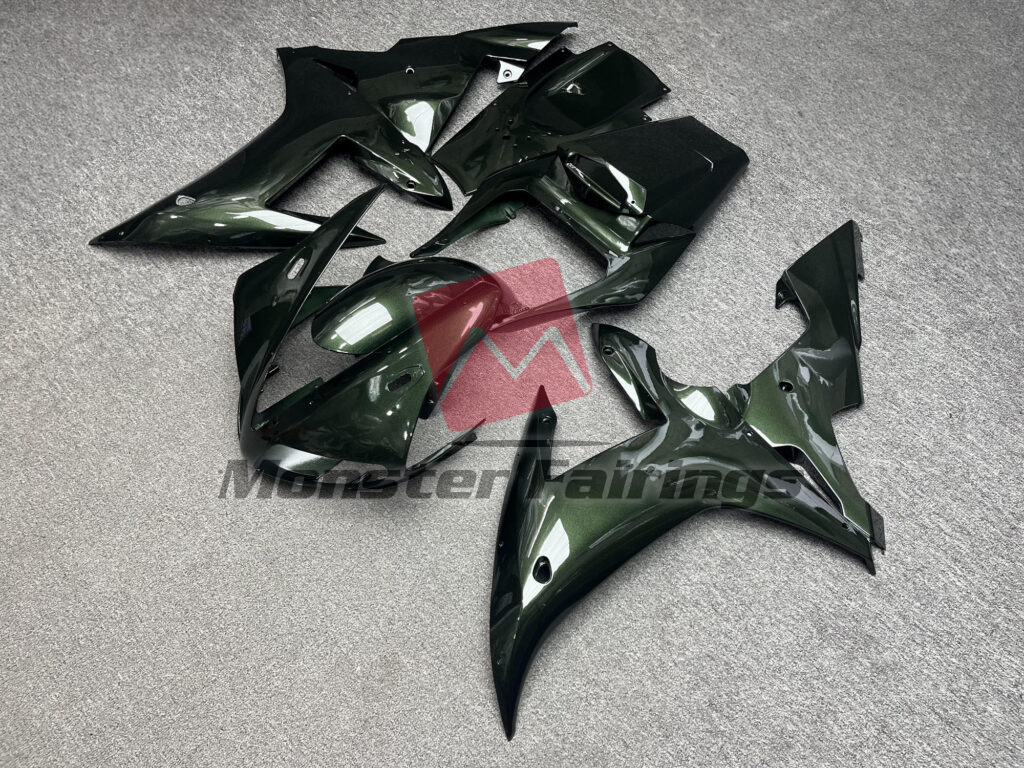 Gloss Dark Green ABS fairings for Yamaha R1 2002 - 2003 - premium OEM fit kit by Monster Fairings