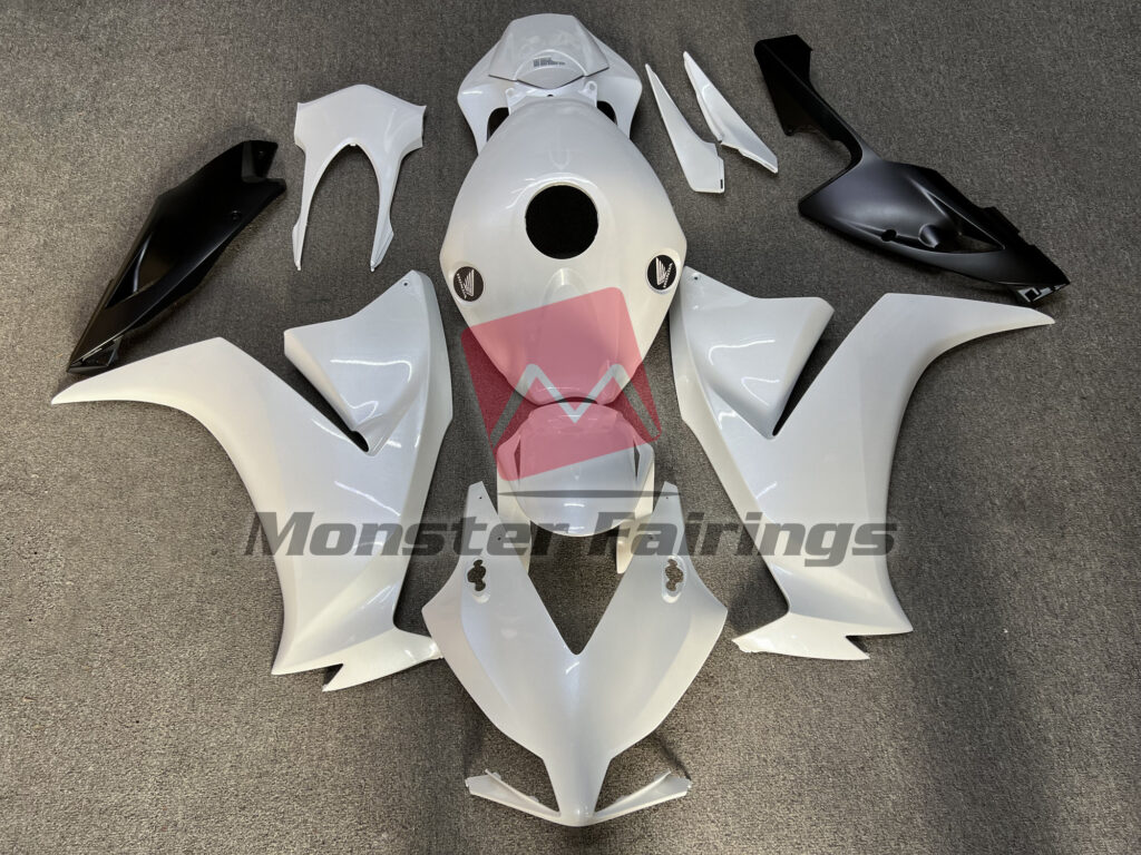 Honda CBR1000RR 2012 - 2016 Pearl White & Matte Black ABS fairings - custom motorcycle bodywork kit by Monster Fairings