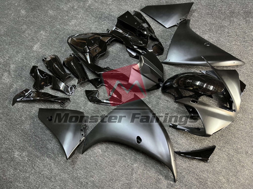 Gloss & and Matte Black ABS fairings for Yamaha R1 2009 - 2011 - premium OEM fit kit by Monster Fairings