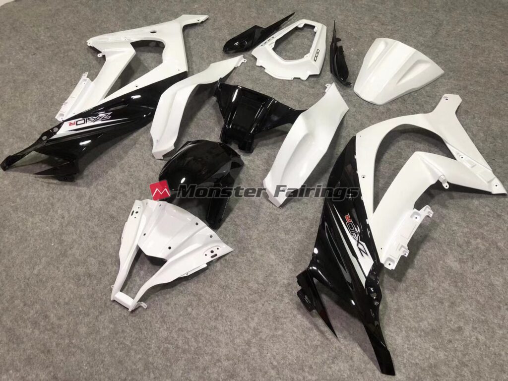 Gloss White & Black ABS fairings for Kawasaki ZX10R 2011 - 2015 - premium OEM fit kit by Monster Fairings