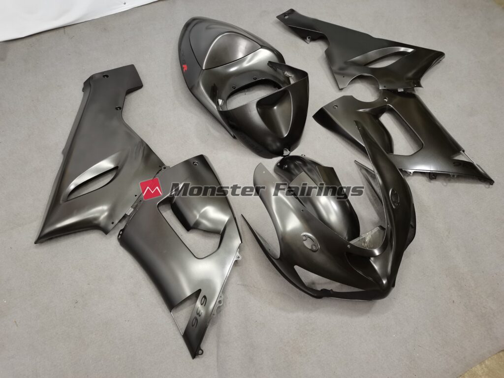 Metal Silver ABS fairings for Kawasaki ZX6R 2005 - 2006 - premium OEM fit kit by Monster Fairings