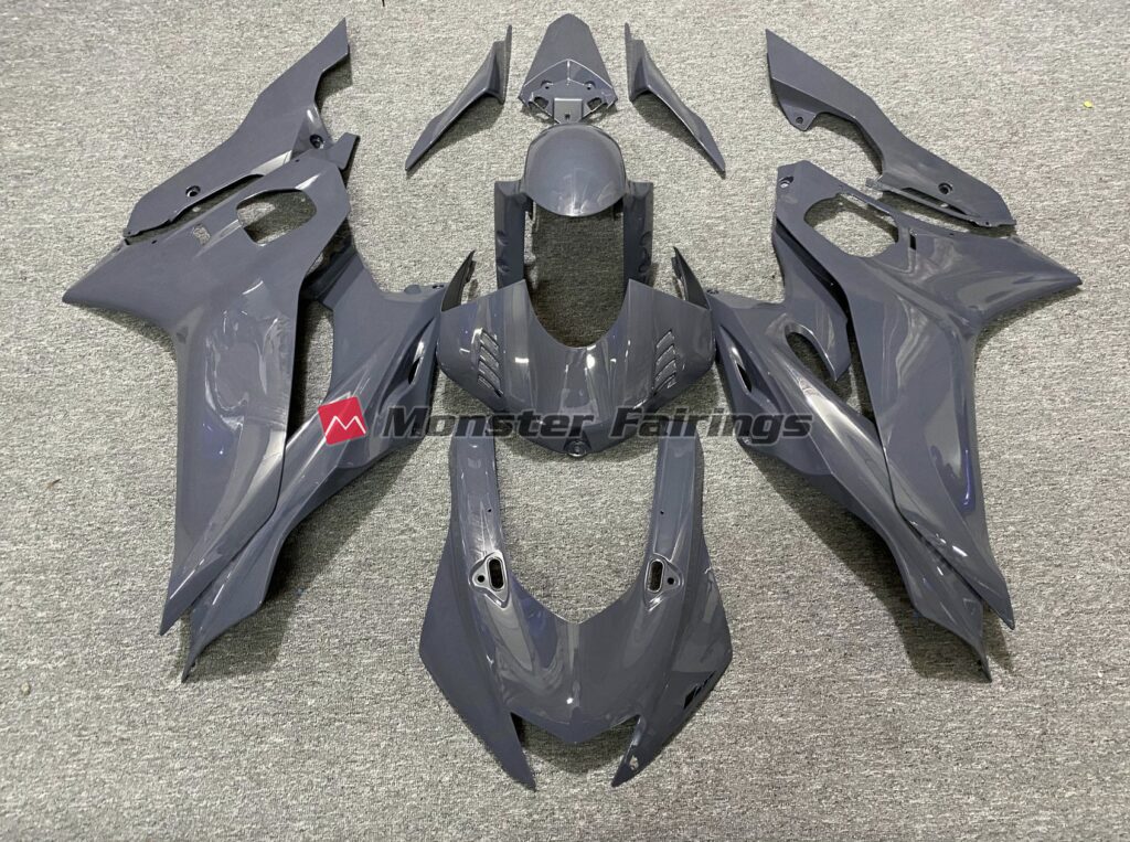 Yamaha R6 2017 - 2022 Slate Gray ABS fairings - custom motorcycle bodywork kit by Monster Fairings