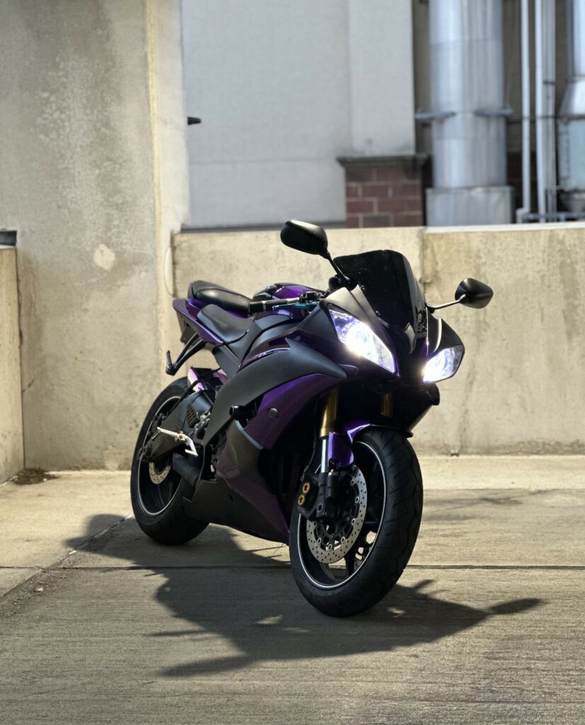 Monster Fairings ABS fairing kit for Yamaha R6 2008 - 2016 - Gloss Purple & Matte Black, precise OEM fit