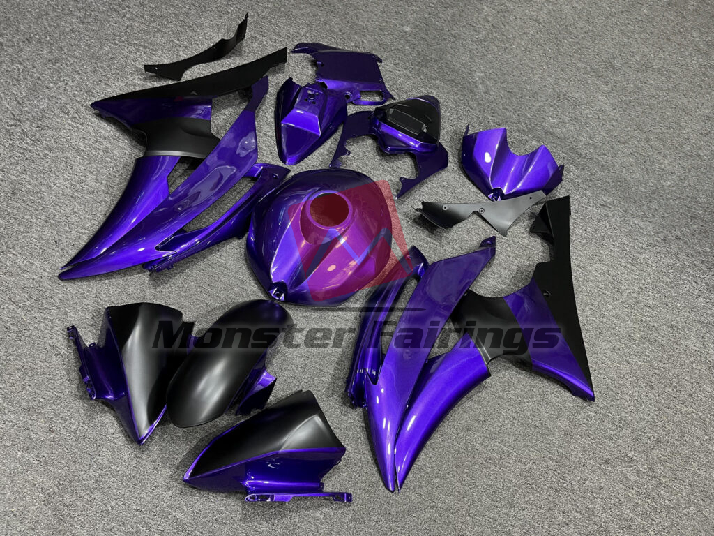 Gloss Purple & Matte Black ABS fairings for Yamaha R6 2008 - 2016 - premium OEM fit kit by Monster Fairings