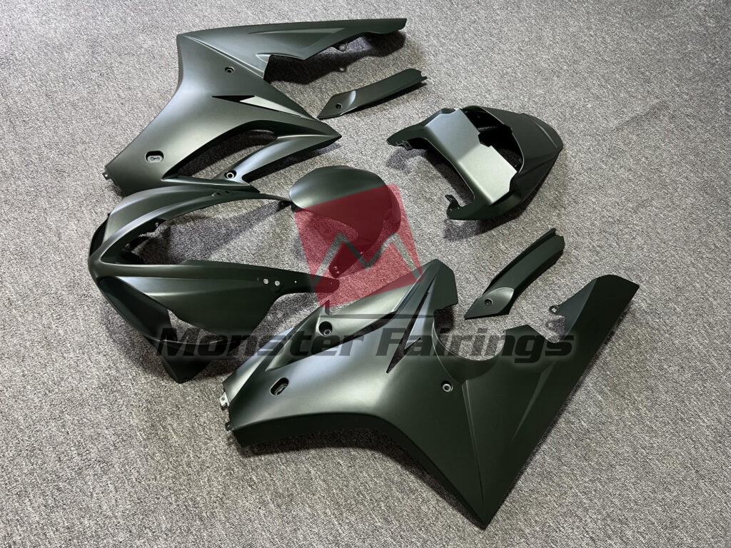 Triumph Daytona custom ABS fairings 2009 - 2012 in Matte Dark Green - durable replacement kit, Monster Fairings