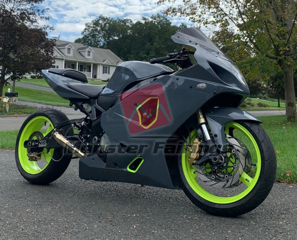 2004 - 2005 Suzuki GSXR 600 - 750 Custom Neon Nardo fairing set - ABS injection, custom painted by Monster Fairings