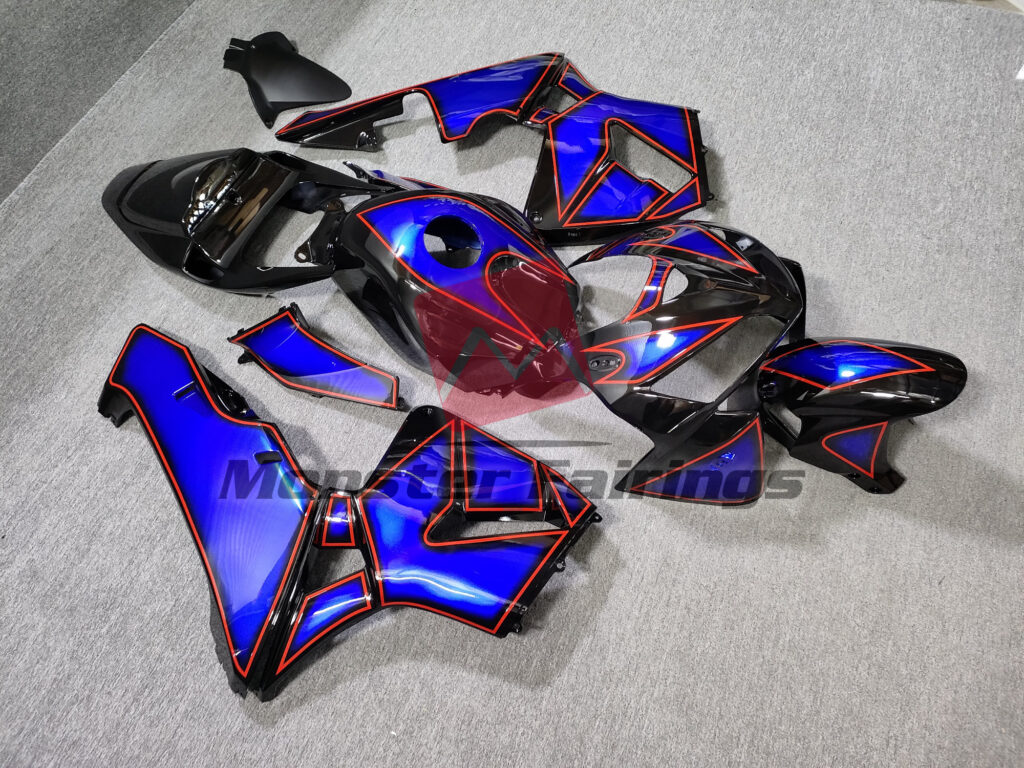 Blue Red Turtle ABS fairings for Honda CBR600RR 2005 - 2006 - premium OEM fit kit by Monster Fairings